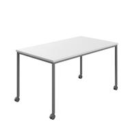 Titan Mobile Rectangular Table  1600 X 600 Anthracite/White