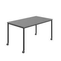 Titan Mobile Rectangular Table  1600 X 600 Black/Anthracite
