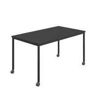 Titan Mobile Rectangular Table  1600 X 600 Black/Black