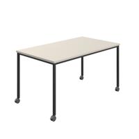 Titan Mobile Rectangular Table  1600 X 600 Black/Grey
