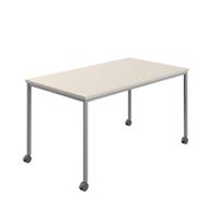 Titan Mobile Rectangular Table  1600 X 600 Silver/Grey