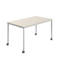 Titan Mobile Rectangular Table  1600 X 600 White/Grey