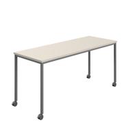 Titan Mobile Rectangular Table  1600 X 800 Anthracite/Grey
