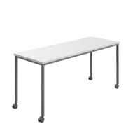 Titan Mobile Rectangular Table  1600 X 800 Anthracite/White