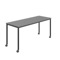Titan Mobile Rectangular Table  1600 X 800 Black/Anthracite