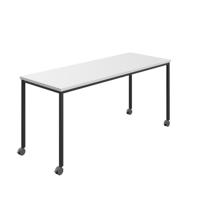 Titan Mobile Rectangular Table  1600 X 800 Black/White