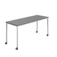 Titan Mobile Rectangular Table  1600 X 800 White/Anthracite