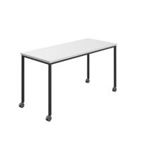 Titan Mobile Rectangular Table  1800 X 600 Black/White