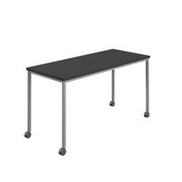 Titan Mobile Rectangular Table  1800 X 600 Silver/Black