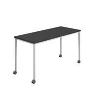 Titan Mobile Rectangular Table  1800 X 600 White/Black