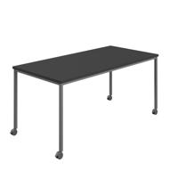 Titan Mobile Rectangular Table  1800 X 800 Anthracite/Black