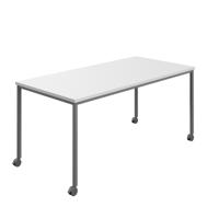 Titan Mobile Rectangular Table  1800 X 800 Anthracite/White