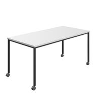 Titan Mobile Rectangular Table  1800 X 800 Black/White