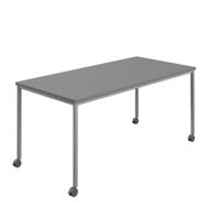 Titan Mobile Rectangular Table  1800 X 800 Silver/Anthracite