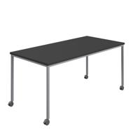 Titan Mobile Rectangular Table  1800 X 800 Silver/Black