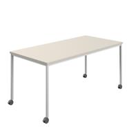 Titan Mobile Rectangular Table  1800 X 800 White/Grey