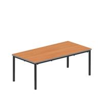Titan Flat Pack Classroom Table 1200 X 600 X 460 Beech/Black
