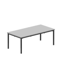 Titan Flat Pack Classroom Table 1200 X 600 X 460 Grey/Black
