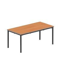 Titan Flat Pack Classroom Table 1200 X 600 X 530 Beech/Black