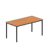 Titan Flat Pack Classroom Table 1200 X 600 X 590 Beech/Black