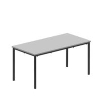 Titan Flat Pack Classroom Table 1200 X 600 X 590 Grey/Black