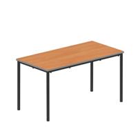 Titan Flat Pack Classroom Table 1200 X 600 X 640 Beech/Black