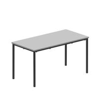 Titan Flat Pack Classroom Table 1200 X 600 X 640 Grey/Black