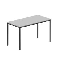 Titan Flat Pack Classroom Table 1200 X 600 X 710 Grey/Black