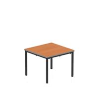 Titan Flat Pack Classroom Table 600 X 600 X 460 Beech/Black