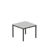 Titan Flat Pack Classroom Table 600 X 600 X 460 Grey/Black