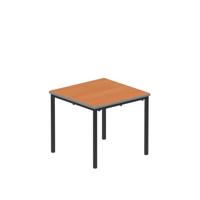 Titan Flat Pack Classroom Table 600 X 600 X 530 Beech/Black