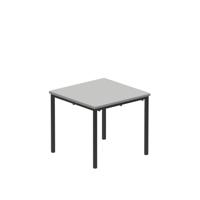 Titan Flat Pack Classroom Table 600 X 600 X 530 Grey/Black