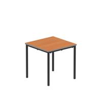 Titan Flat Pack Classroom Table 600 X 600 X 590 Beech/Black