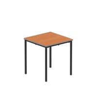Titan Flat Pack Classroom Table 600 X 600 X 640 Beech/Black