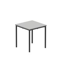 Titan Flat Pack Classroom Table 600 X 600 X 640 Grey/Black