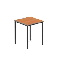 Titan Flat Pack Classroom Table 600 X 600 X 710 Beech/Black