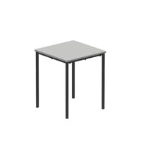 Titan Flat Pack Classroom Table 600 X 600 X 710 Grey/Black