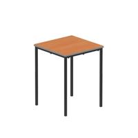 Titan Flat Pack Classroom Table 600 X 600 X 760 Beech/Black