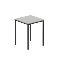 Titan Flat Pack Classroom Table 600 X 600 X 760 Grey/Black