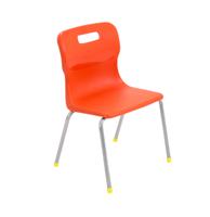Titan 4 Leg Chair Size 3 Orange