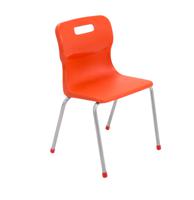 Titan 4 Leg Chair Size 4 Orange