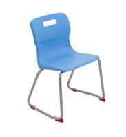 Titan Skid Base Chair Size 4 Sky Blue