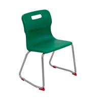 Titan Skid Base Chair Size 4 Green
