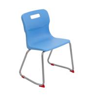 Titan Skid Base Chair Size 4 Sky Blue