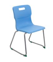 Titan Skid Base Chair Size 5 Sky Blue