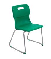 Titan Skid Base Chair Size 5 Green