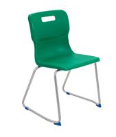 Titan Skid Base Chair Size 6 Green