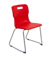 Titan Skid Base Chair Size 6 Red
