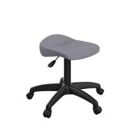 Titan Swivel Junior Stool with Plastic Base and Castors Size 5-6 Charcoal/Black