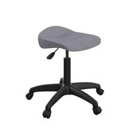 Titan Swivel Senior Stool with Plastic Base and Castors Size 5-6 Charcoal/Black
